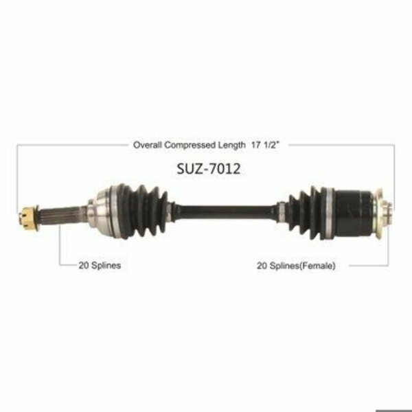 Wide Open OE Replacement CV Axle SUZUKI FRONT L/R LTF300F/LTF4WDX/LTF500F 96-02 SUZ-7012